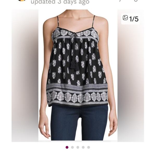 Joie Chatham Tank Halter Shirt Womens Size Medium Spaghetti Strap Silk Vintage - Picture 1 of 11